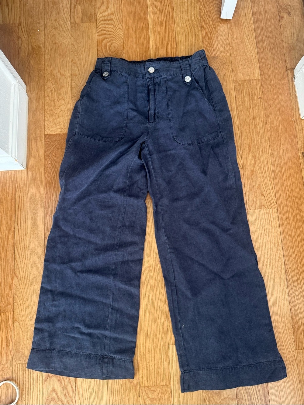 C&C California navy blue wide leg pants in a US 2